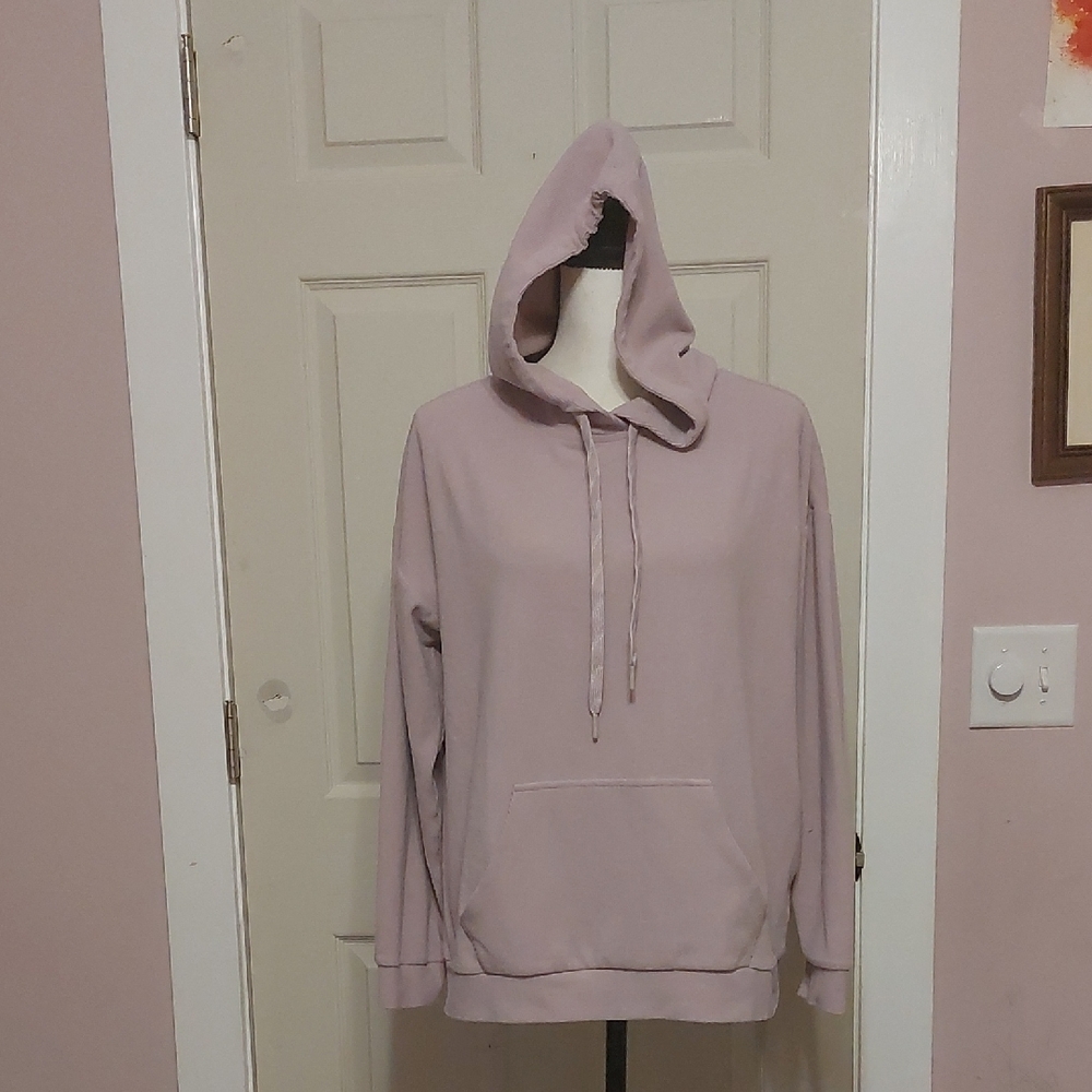 Marc New York Mauve Hoodie Sweatshirt Womens Size L